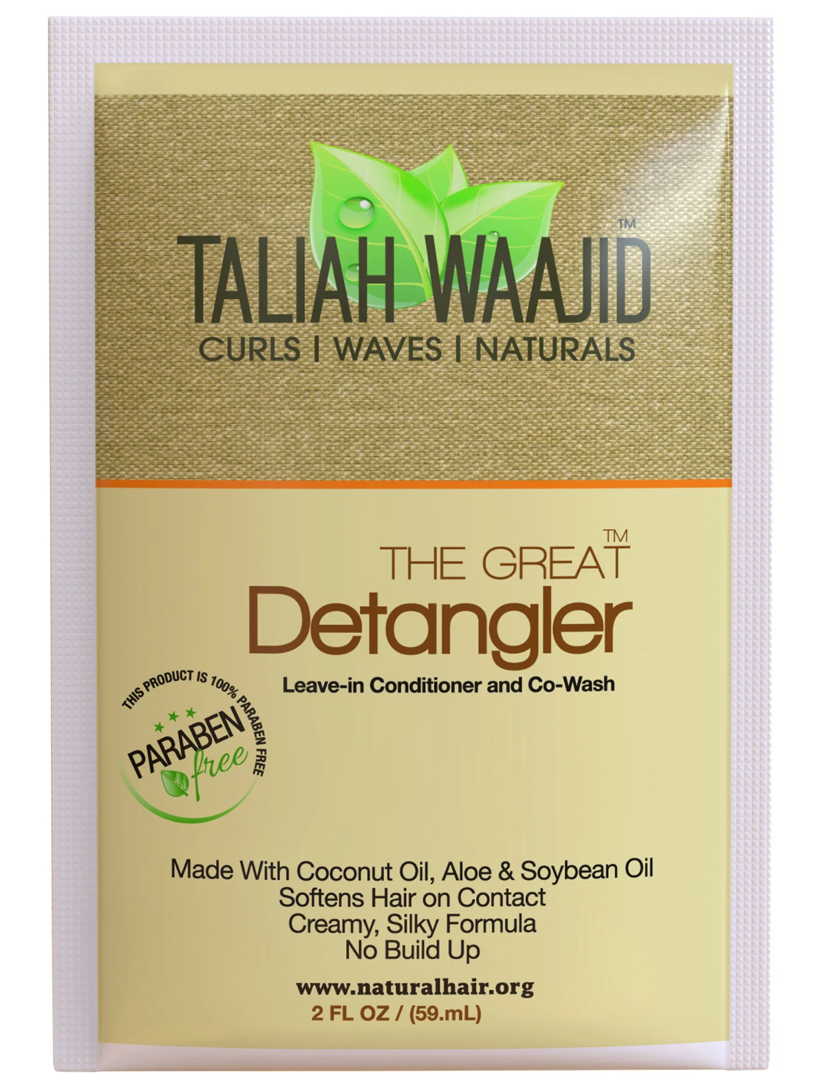 The Great Detangler 2oz Travel Size Packettes Taliah Waajid