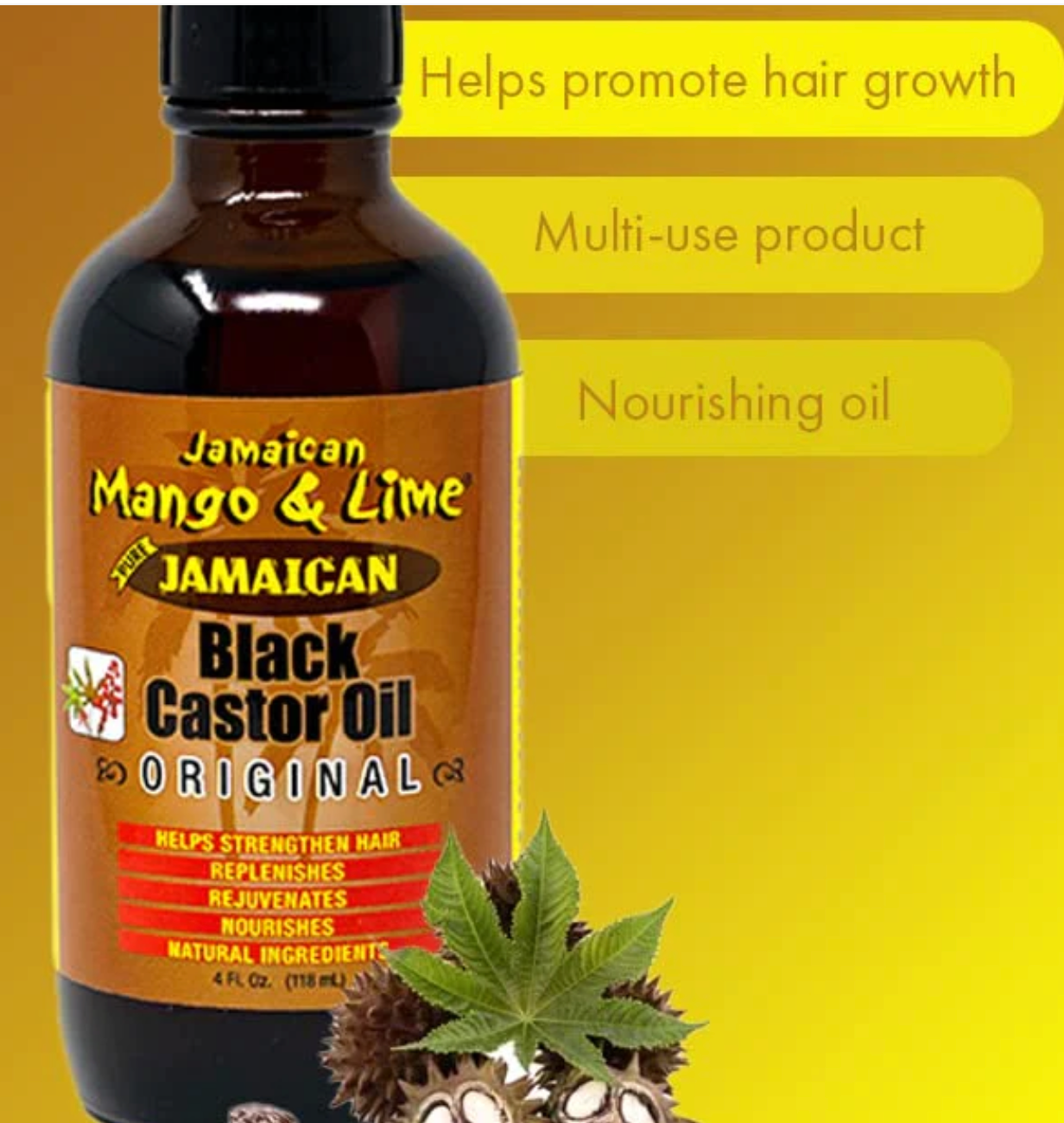 JAMAICAN MANGO & LIME Jamaican Black Castor Oil Original 118ml