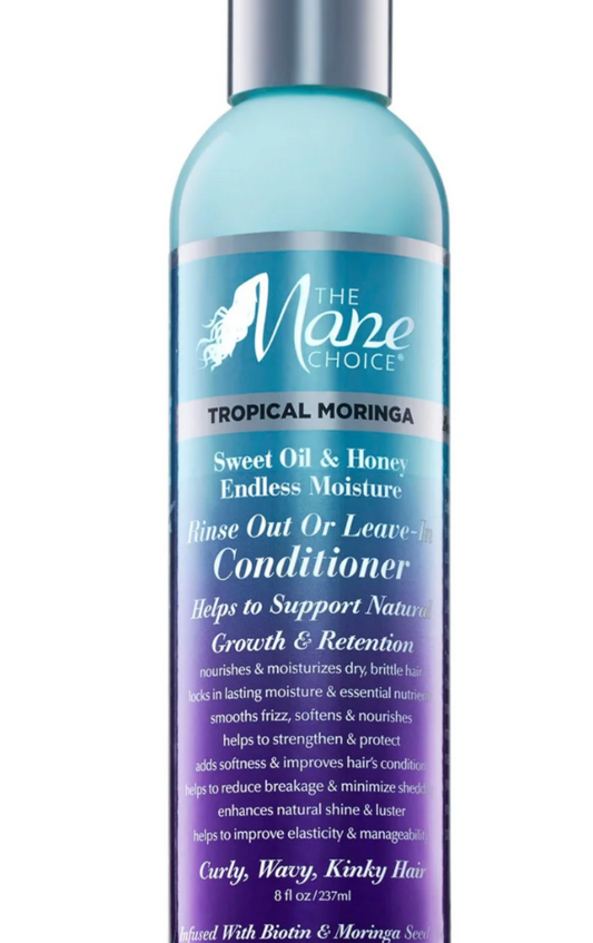 Tropical Moringa Sweet Oil & Honey Endless Moisture Rinse Out or Leave-In Conditioner