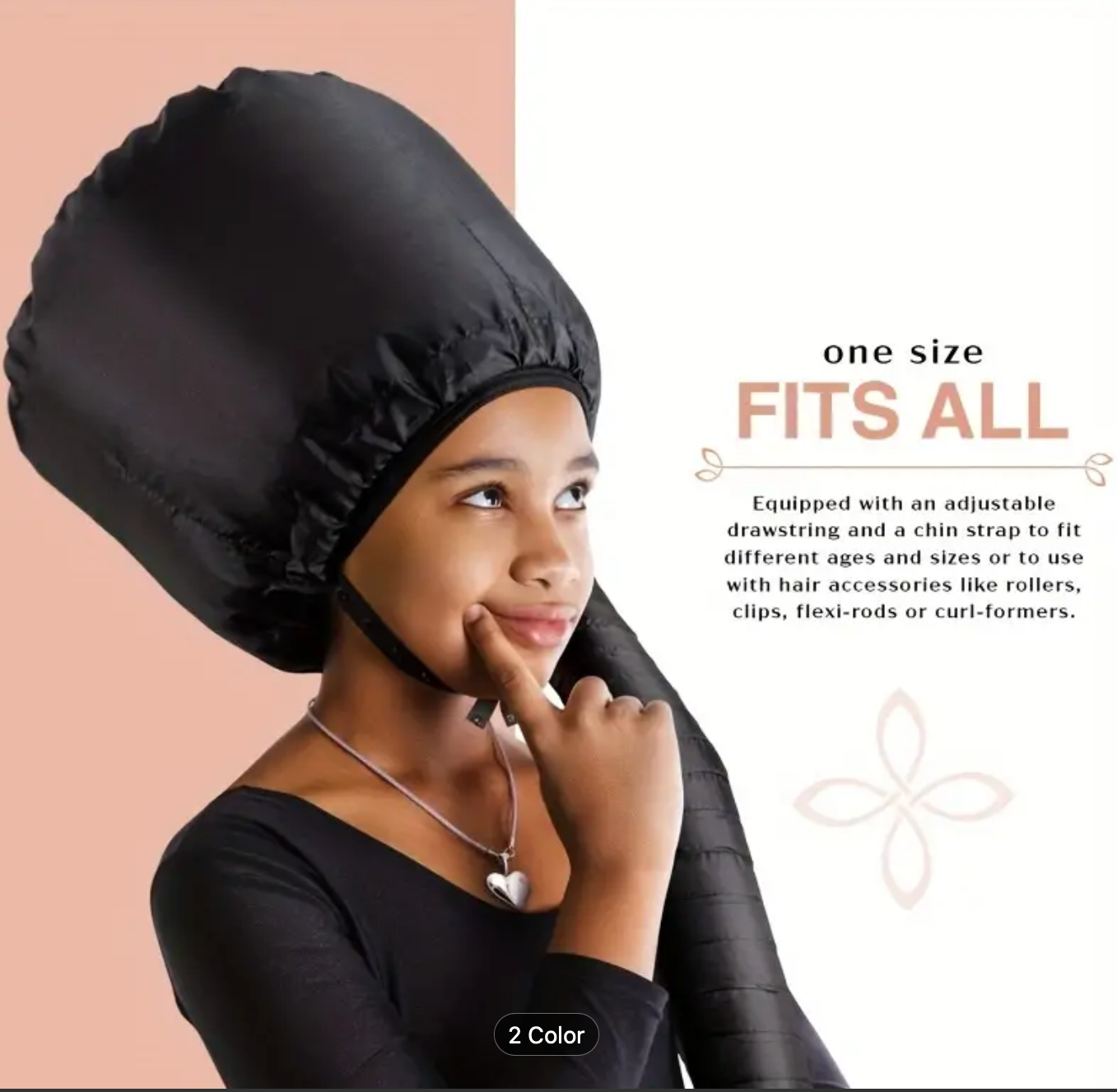 Portable Hair Dryer Bonnet For Hair Styling, Curling & Deep Conditioning Cap