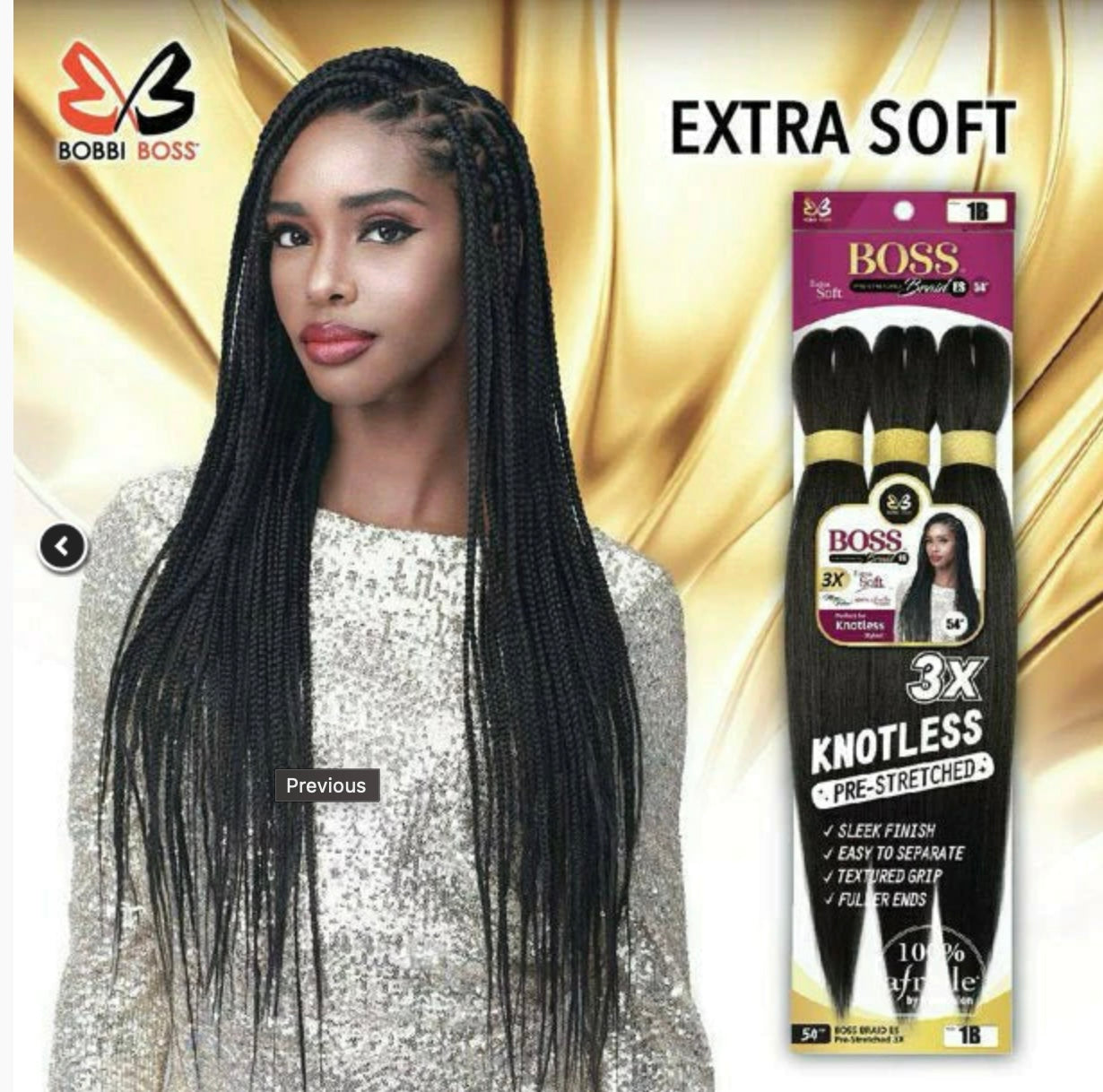 Bobbi Boss 3X Boss Braid Prestretched 54"