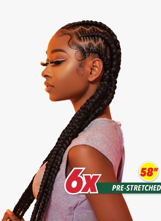 6X X-pression Pre-stretched Braid 58″