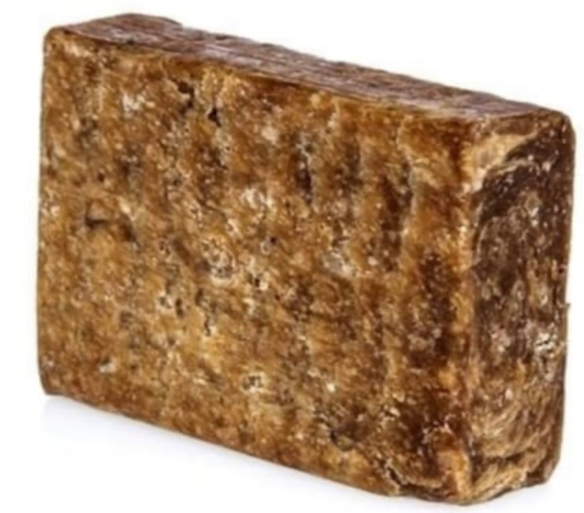 Raw African Black Soap Bar 80g