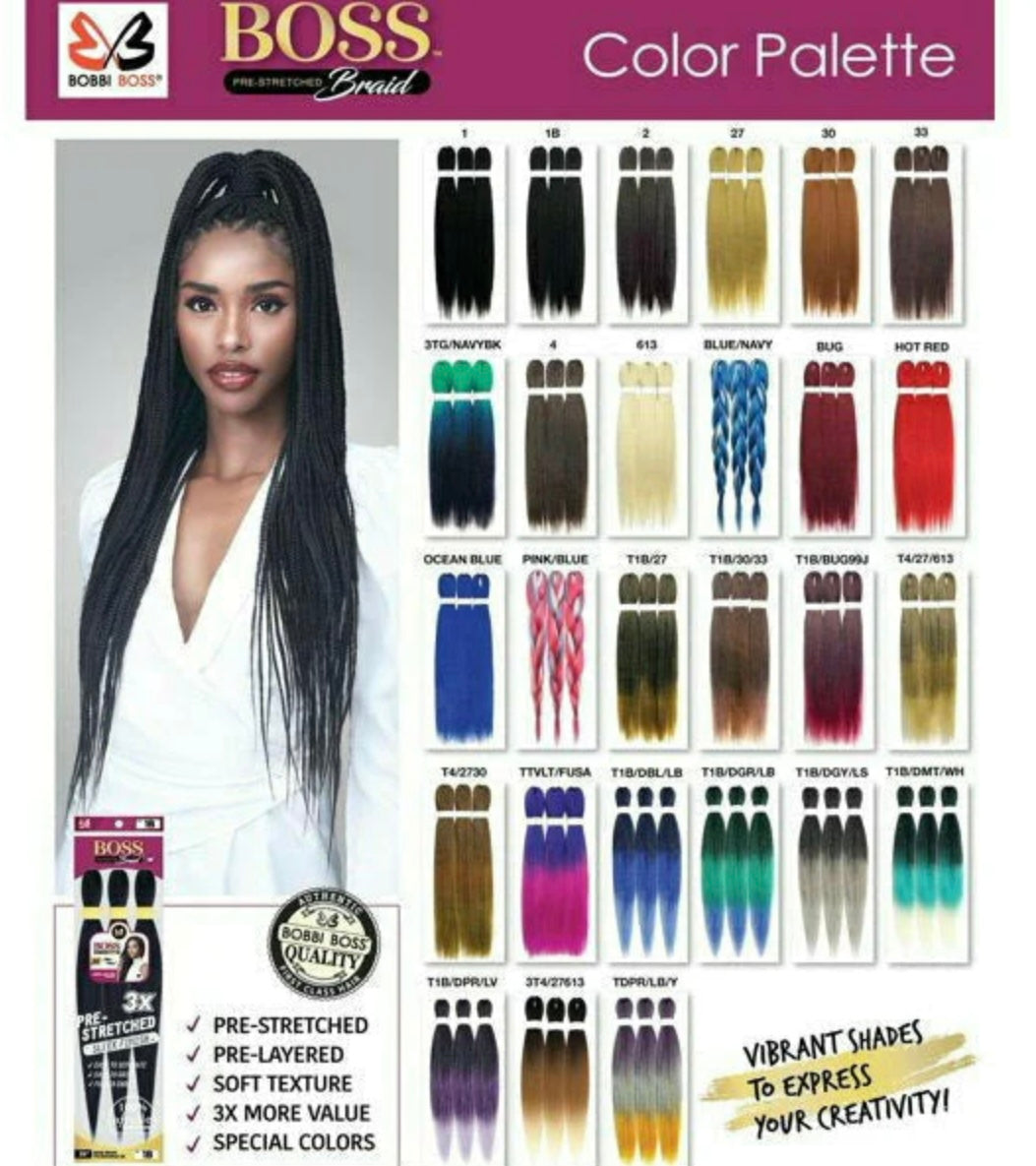 Bobbi Boss 3X Boss Braid Prestretched 54"