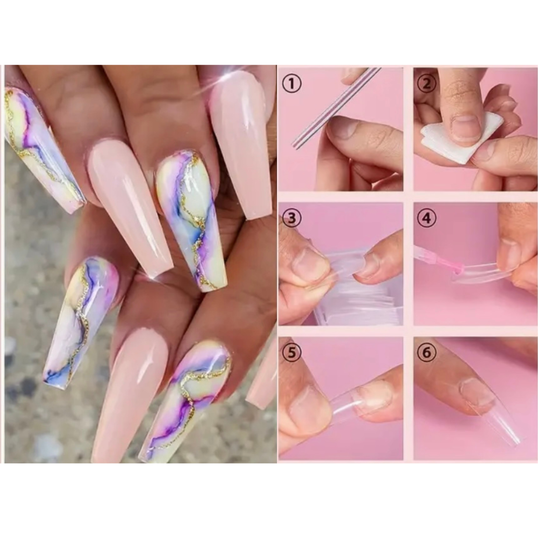 Nail Tips for DIY Nail Extensions with Glue