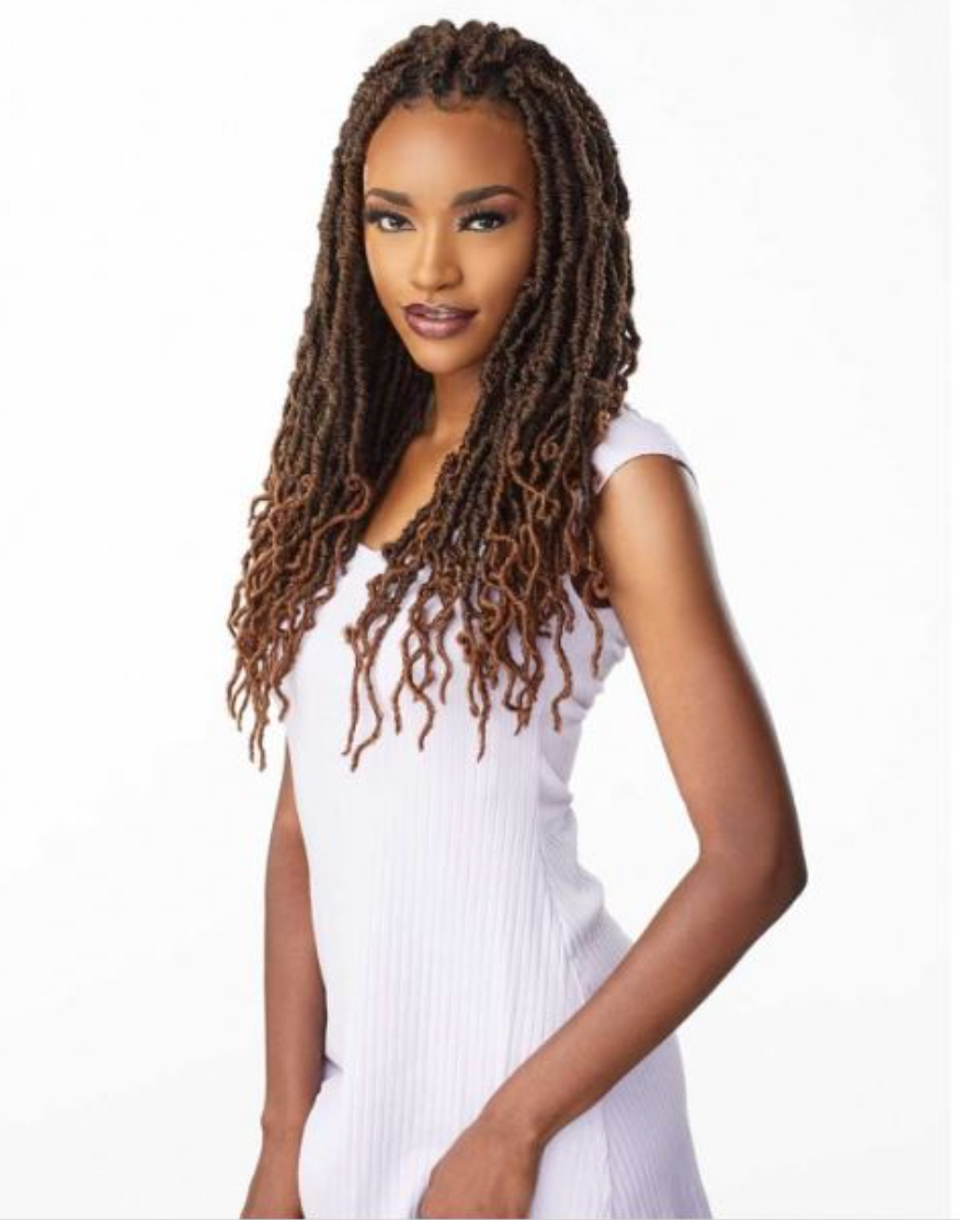 Sensationnel Lulutress Synthetic Crochet Braids - 3X Distressed Locs 24"