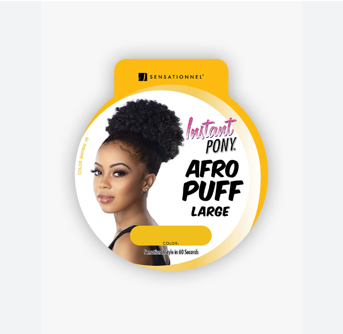 Curly Afro Puff Large